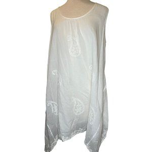 India Boutique Women's Free Size Sundress Sleeveless Teardrop Lined Light Weight